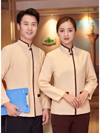 保潔服一?？?米黃